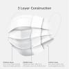 imageIRIS USA Inc Made in USA Disposable Face Masks 50 Piece Premium 3Ply Masks Breathable Comfortable Soft Stretchable Earloops Soft on Skin 3 Layer Construction for High Protection BeigeWhite