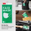 imageIRIS USA Large 7 Piece Ear loop Face Mask Adjustable Fits on all Face Sizes Premium 3Ply Masks Breathable Comfortable Stretchable Soft on Skin 3 Layer Construction for High Protection White