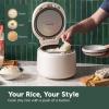 imageIRIS USA Micom Japanese Rice Cooker 3Cup Uncooked6Cup Cooked Fuzzy Logic Kitchen Appliance with Recipe Presets Slow Cooker Steamer Hot Pot ampamp Warming Function Compact ampamp Portable for Healthy Meal Prep3 Cup