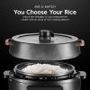imageIRIS USA Pressure Rice Cooker Japanese 3 Qt and 8in1 Electric Pressure Cooker Slow Cooker Rice Cooker Steamer Sear ampamp Saut for 23 People with Over 110 PreProgrammed Recipes Black