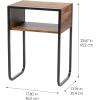 imageIRIS USA Single Table Height Adjustable Mobile Laptop Cart Ergonomic Standing Desk Rolling Workstation Podium Stand from 204quot to 33quot Tall BrownAShape