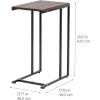 imageIRIS USA Single Table Height Adjustable Mobile Laptop Cart Ergonomic Standing Desk Rolling Workstation Podium Stand from 204quot to 33quot Tall BrownWide  New