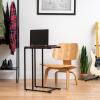 imageIRIS USA Single Table Height Adjustable Mobile Laptop Cart Ergonomic Standing Desk Rolling Workstation Podium Stand from 204quot to 33quot Tall BrownWide  New