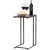 imageIRIS USA Single Table Height Adjustable Mobile Laptop Cart Ergonomic Standing Desk Rolling Workstation Podium Stand from 204quot to 33quot Tall BrownWide  New