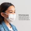 imageIndividually Wrapped Kids 7 Piece Ear loop Face Mask Premium 3Ply Masks Breathable Comfortable Stretchable Soft on Skin 3 Layer Construction for High Protection White