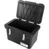 imageIRIS USA Hugel 44 QT Cooler Heavy Duty Metal Buckles VacuumInsulated Ice Chest Durable Hard Cooler Bungee Strap Builtin Handles Fishing Camping Boats Beach Tailgating Road Trips Gray
