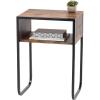 imageIRIS USA Single Table Height Adjustable Mobile Laptop Cart Ergonomic Standing Desk Rolling Workstation Podium Stand from 204quot to 33quot Tall BrownAShape