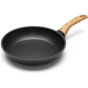 imageIRIS USA Cast Aluminum Nonstick Frying Pan Skillet with Soft Touch Handle 95 inch Fry Pan95 inch