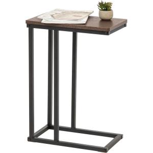 imageIRIS USA Single Table Height Adjustable Mobile Laptop Cart Ergonomic Standing Desk Rolling Workstation Podium Stand from 204quot to 33quot Tall BrownBasic
