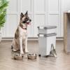 imageIRIS USA Dog Food Storage Container 30 lbs ampamp 11 lbs Combo Cat Food Storage Container Dog Treat Container Airtight Stackable 2Cup Scoop Wheels Easy Mobility GrayGray
