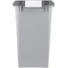 imageIRIS USA Dog Food Storage Container 30 lbs ampamp 11 lbs Combo Cat Food Storage Container Dog Treat Container Airtight Stackable 2Cup Scoop Wheels Easy Mobility GrayGray