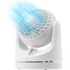 imageIRIS USA WOOZOO Desk Fan Oscillating Table Air Circulator 3 Speeds 32ft Max Air Distance 112 Adjustable Tilt 275db Low Noise Motor Small Fan for Bedroom Office Dorm BlackWHITE