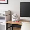 imageIRIS USA WOOZOO Desk Fan Oscillating Table Air Circulator 3 Speeds 32ft Max Air Distance 112 Adjustable Tilt 275db Low Noise Motor Small Fan for Bedroom Office Dorm BlackWHITE