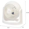 imageIRIS USA WOOZOO Desk Fan Vortex Air Circulator Portable Small Fan 3 Speed Settings 360 Tilting Head 52ft Max Air Distance Medium BlackWHITE