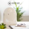 imageIRIS USA WOOZOO Desk Fan Vortex Air Circulator Portable Small Fan 3 Speed Settings 360 Tilting Head 52ft Max Air Distance Medium BlackWHITE