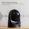 imageIRIS USA WOOZOO Desk Fan with Remote Oscillating Table Air Circulator 3 Speeds 52ft Max Air Distance 112 Adjustable Tilt 30db Low Noise Motor Small Fan for Bedroom Office Dorm WhiteBLACK