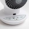 imageIRIS USA WOOZOO Desk Fan with Remote Oscillating Table Air Circulator 3 Speeds 52ft Max Air Distance Adjustable Tilt Low Noise Motor Small Fan for Bedroom Office Dorm White