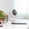 imageIRIS USA WOOZOO Desk Fan with Remote Oscillating Table Air Circulator 3 Speeds 52ft Max Air Distance Adjustable Tilt Low Noise Motor Small Fan for Bedroom Office Dorm White