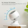 imageIRIS USA WOOZOO Desk Fan with Remote Oscillating Table Air Circulator 3 Speeds 74ft Max Air Distance 112 Adjustable Tilt 35db Low Noise Motor Small Fan for Bedroom Office Dorm WhiteWhite