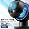 imageIRIS USA WOOZOO Desk Fan with Remote Oscillating Table Air Circulator 8 Speeds 82ft Max Air Distance 120 Adjustable Tilt 35db Low Noise Motor Small Fan for Bedroom Office Dorm WhiteBLACK