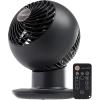 imageIRIS USA WOOZOO Desk Fan with Remote Oscillating Table Air Circulator 5 Speeds 82ft Max Air Distance 90 Adjustable Tilt 30db Low Noise Motor Small Fan for Bedroom Office Dorm WhiteBLACK