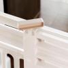 image24quot 39quot Dog Gate Plastic Pet Gate Indoor Expandable Portable Dog Gate for Doorways 25quot H White