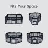 imageIRIS USA 24quot 6Panel Pet Dog Puppy Playpen with Door For Puppy Small Dogs Keep Pets Secure Easy Assemble Easy Storing Customizable NonSkid Rubber Feet Foldable Black34H w door  10 Panel