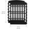 imageIRIS USA 34quot 2Panel AddOn Panels Pet Dog Puppy Playpen Foldable Customizable BlackBlack