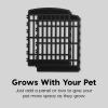 imageIRIS USA 34quot 2Panel AddOn Panels Pet Dog Puppy Playpen Foldable Customizable BlackBlack