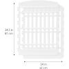 imageIRIS USA 34quot 2Panel AddOn Panels Pet Dog Puppy Playpen Foldable Customizable BlackWhite
