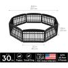 imageIRIS USA 34quot 8Panel Pet Dog Puppy Playpen IndoorOutdoor Dog Pen 63 x 63 x 34 Foldable Customizable BlackPlastic