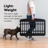 imageIRIS USA 34quot 8Panel Pet Dog Puppy Playpen IndoorOutdoor Dog Pen 63 x 63 x 34 Foldable Customizable BlackPlastic