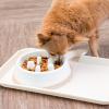 imageIRIS USA 4Cup Slow Feeder Dog Bowl AntiChoking ampamp AntiSlip Puzzle Bowl for Healthy Digestion Slow Eating Dog Bowl for Short Snouted Dogs Cats ampamp Pets BPAFree PVCFree BeigeBlackWhiteBeige