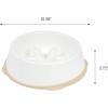 imageIRIS USA 4Cup Slow Feeder Dog Bowl AntiChoking ampamp AntiSlip Puzzle Bowl for Healthy Digestion Slow Eating Dog Bowl for Short Snouted Dogs Cats ampamp Pets BPAFree PVCFree BeigeBlackWhiteBeige