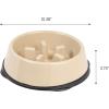 imageIRIS USA 4Cup Slow Feeder Dog Bowl AntiChoking ampamp AntiSlip Puzzle Bowl for Healthy Digestion Slow Eating Dog Bowl for Short Snouted Dogs Cats ampamp Pets BPAFree PVCFree BeigeBlackBeigeBlack