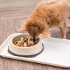 imageIRIS USA 4Cup Slow Feeder Dog Bowl AntiChoking ampamp AntiSlip Puzzle Bowl for Healthy Digestion Slow Eating Dog Bowl for Short Snouted Dogs Cats ampamp Pets BPAFree PVCFree BeigeBlackBeigeBlack