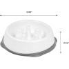 imageIRIS USA 4Cup Slow Feeder Dog Bowl AntiChoking ampamp AntiSlip Puzzle Bowl for Healthy Digestion Slow Eating Dog Bowl for Short Snouted Dogs Cats ampamp Pets BPAFree PVCFree BeigeBlackWhiteGray