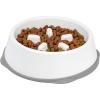 imageIRIS USA 4Cup Slow Feeder Dog Bowl AntiChoking ampamp AntiSlip Puzzle Bowl for Healthy Digestion Slow Eating Dog Bowl for Short Snouted Dogs Cats ampamp Pets BPAFree PVCFree BeigeBlackWhiteGray