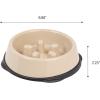 imageIRIS USA 4Cup Slow Feeder Dog Bowl AntiChoking ampamp AntiSlip Puzzle Bowl for Healthy Digestion Slow Eating Dog Bowl for Short Snouted Dogs Cats ampamp Pets BPAFree PVCFree BeigeBlackBeigeBlack