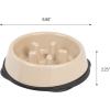 imageIRIS USA 4Cup Slow Feeder Dog Bowl AntiChoking ampamp AntiSlip Puzzle Bowl for Healthy Digestion Slow Eating Dog Bowl for Short Snouted Dogs Cats ampamp Pets BPAFree PVCFree BeigeBlackBeigeBlack