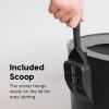 imageIRIS USA Cat Litter Box Large Top Entry with Litter Catching Lid and Scoop Dog Proof Cat Box Enclosure BeigeWhiteBlack