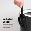 imageIRIS USA Cat Litter Box Large Top Entry with Litter Catching Lid and Scoop Dog Proof Cat Box Enclosure BeigeWhiteDark Gray