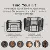 imageIRIS USA Dog Playpen 4Panel 24quot Pet Playpen Puppy Playpen IndoorOutdoor Dog Pen 35 x 35 x 24 Foldable Fold It Down Easy Storing Customizable Black4Panel  24 H