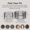 imageIRIS USA Dog Playpen 8Panel 34quot Pet Playpen with Door Puppy Playpen IndoorOutdoor Dog Pen 63 x 63 x 34 Foldable Customizable WhiteDark Gray