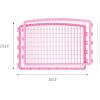 imageIRIS USA Dog Playpen AddOn Panels 2Panel 24quot Pet Playpen Puppy Playpen Foldable Customizable WhitePink