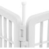 imageIRIS USA Dog Playpen AddOn Panels 2Panel 24quot Pet Playpen Puppy Playpen Foldable Customizable WhiteWhite