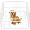 imageIRIS USA Dog Playpen Mesh Top 46quot x 46quot Top Cover for IRIS USA 4Panel Pet Playpen with Metal Lock CI604 Washable Durable Nylon Mesh Material Playpen Not Included WhiteWhite