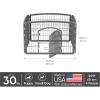 imageIRIS USA Dog Playpen Mesh Top 46quot x 46quot Top Cover for IRIS USA 4Panel Pet Playpen with Metal Lock CI604 Washable Durable Nylon Mesh Material Playpen Not Included WhiteDark Gray