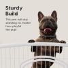 imageIRIS USA Dog Playpen Mesh Top 46quot x 46quot Top Cover for IRIS USA 4Panel Pet Playpen with Metal Lock CI604 Washable Durable Nylon Mesh Material Playpen Not Included WhiteWhite