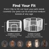 imageIRIS USA Dog Playpen Mesh Top 46quot x 46quot Top Cover for IRIS USA 4Panel Pet Playpen with Metal Lock CI604 Washable Durable Nylon Mesh Material Playpen Not Included WhiteWhite